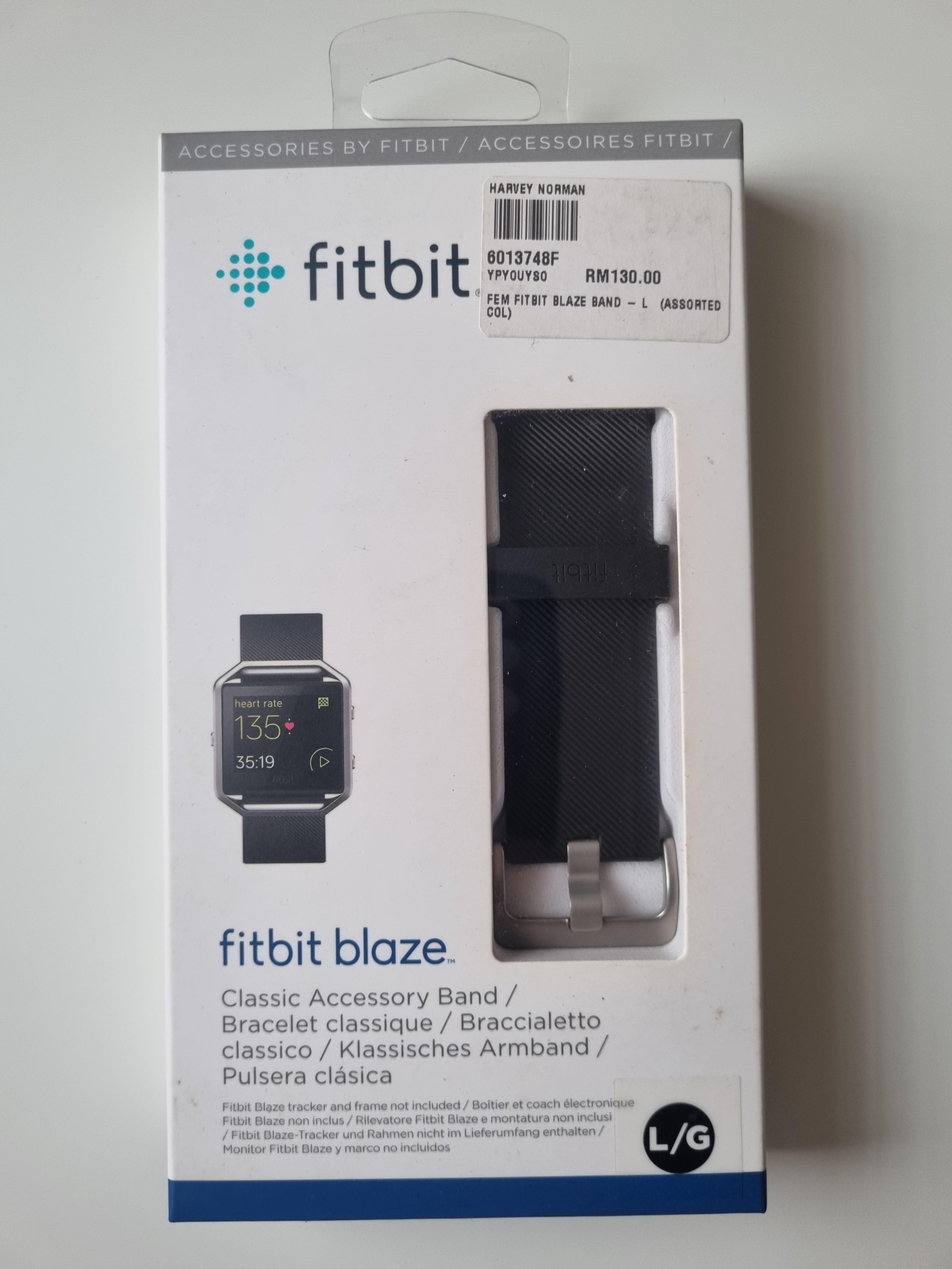 NEW Fitbit Blaze Accessory Band Size Large Classic Blue 