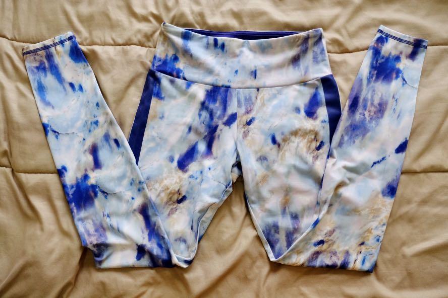 Forever 21 Active Wear Tie Dye Leggings 