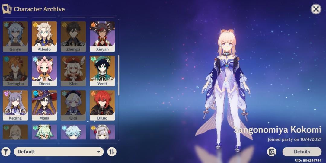Genshin Impact Account Ar 55 Video Gaming Video Games Others On Carousell