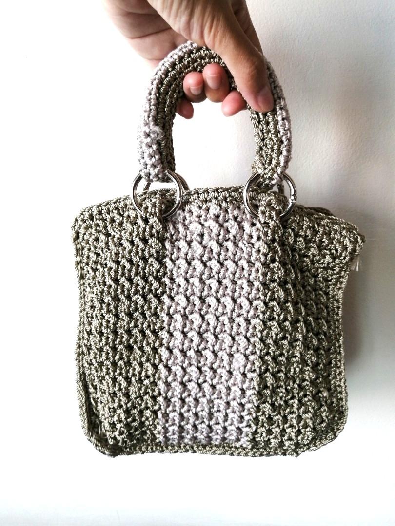 Gold sale silver clutch
