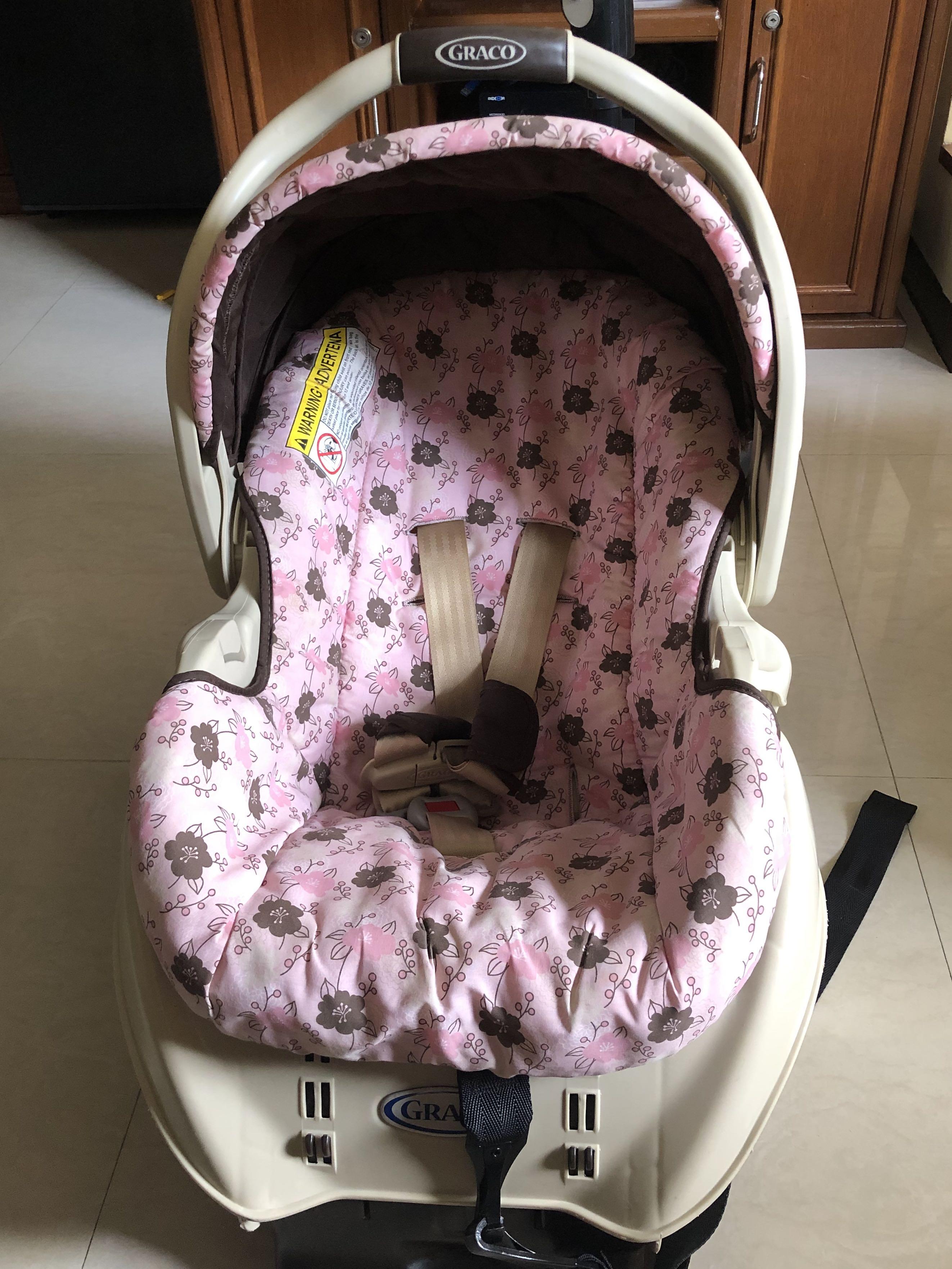 Pink graco infant car seat online