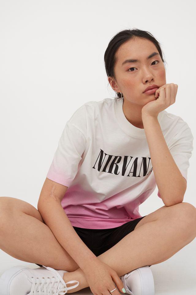 Nirvana t sales shirt damen h