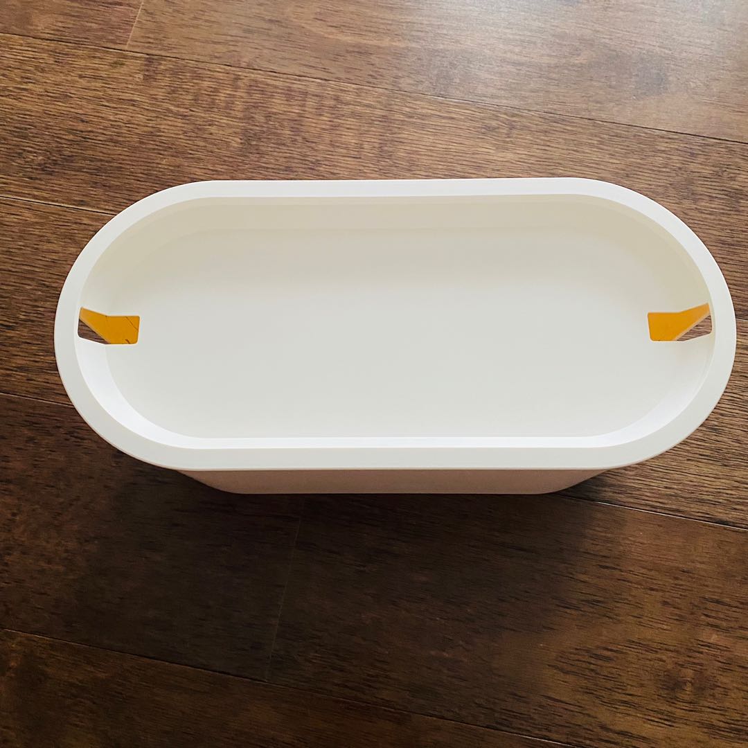 IKEA ROMMA Cable management box with lid, white, TV & Home Appliances