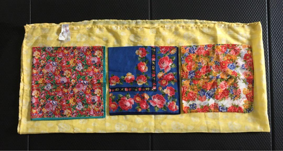 KENZO Scarf/Hankies bundle (Category: Luxury Accessories) located in Minglanilla. Submitted by etnaner (Listing ID 1117456658, Image 1). Description: Bundle/combos KENZO scarf/hankies All in great condition Feel free to ask .
