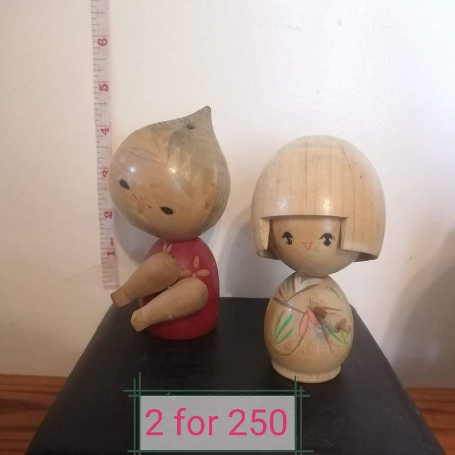 Kokeshi bundle (Category: Designer & Blind Box Toys) located in Quezon City. Submitted by herb2012 (Listing ID 1117571786, Image 1). Description: j&T LBC lalamove pwede din shoppee check out para COD.
