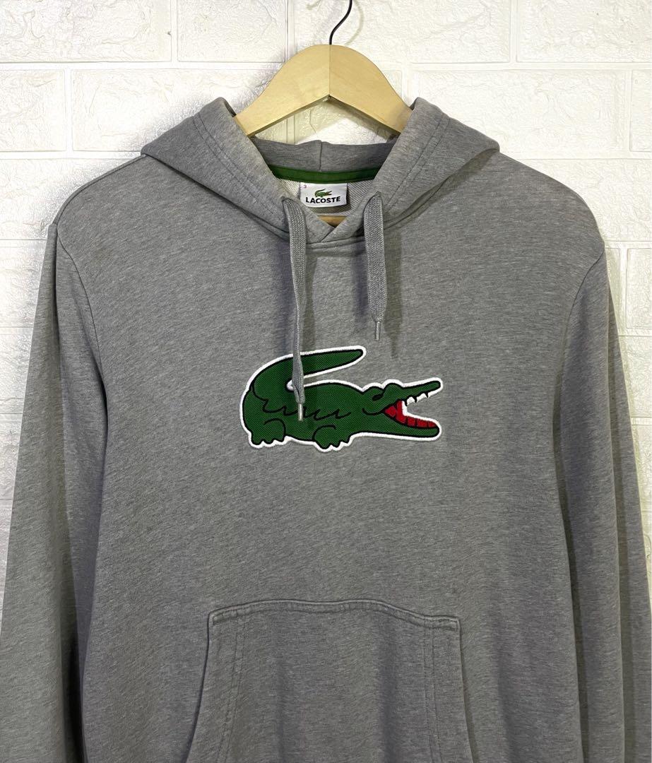 Lacoste big deals logo hoodie