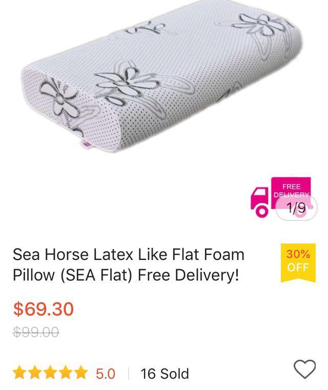 Seahorse cheap latex pillow