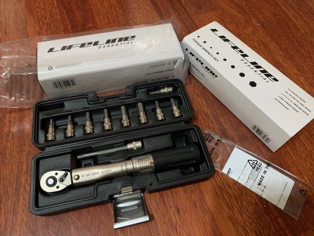 LifeLine Torque Wrench 224Nm Essential Tool, Sports Equipment, Bicycles & Parts, Parts