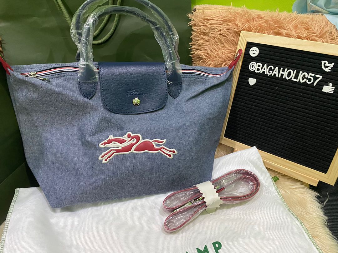 longchamp denim bag