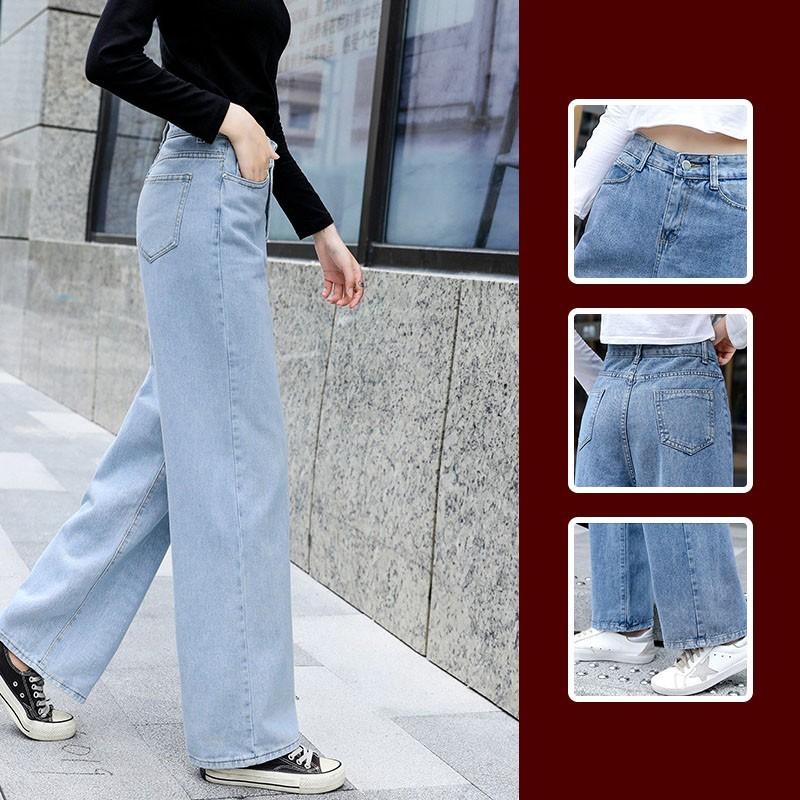 loose fit wide leg jeans