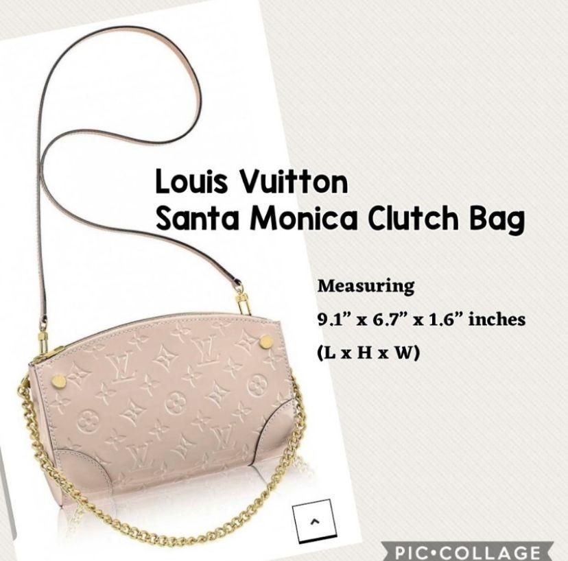 Louis Vuitton Monogram Vernis Santa Monica Clutch Shoulder Bag
