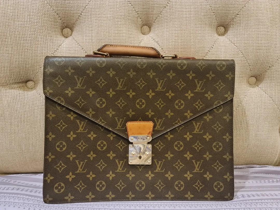 Rare Lv Louis Vuitton Serviette Conseiller Monogram Briefcase Document  Office Bag, Luxury, Bags & Wallets on Carousell