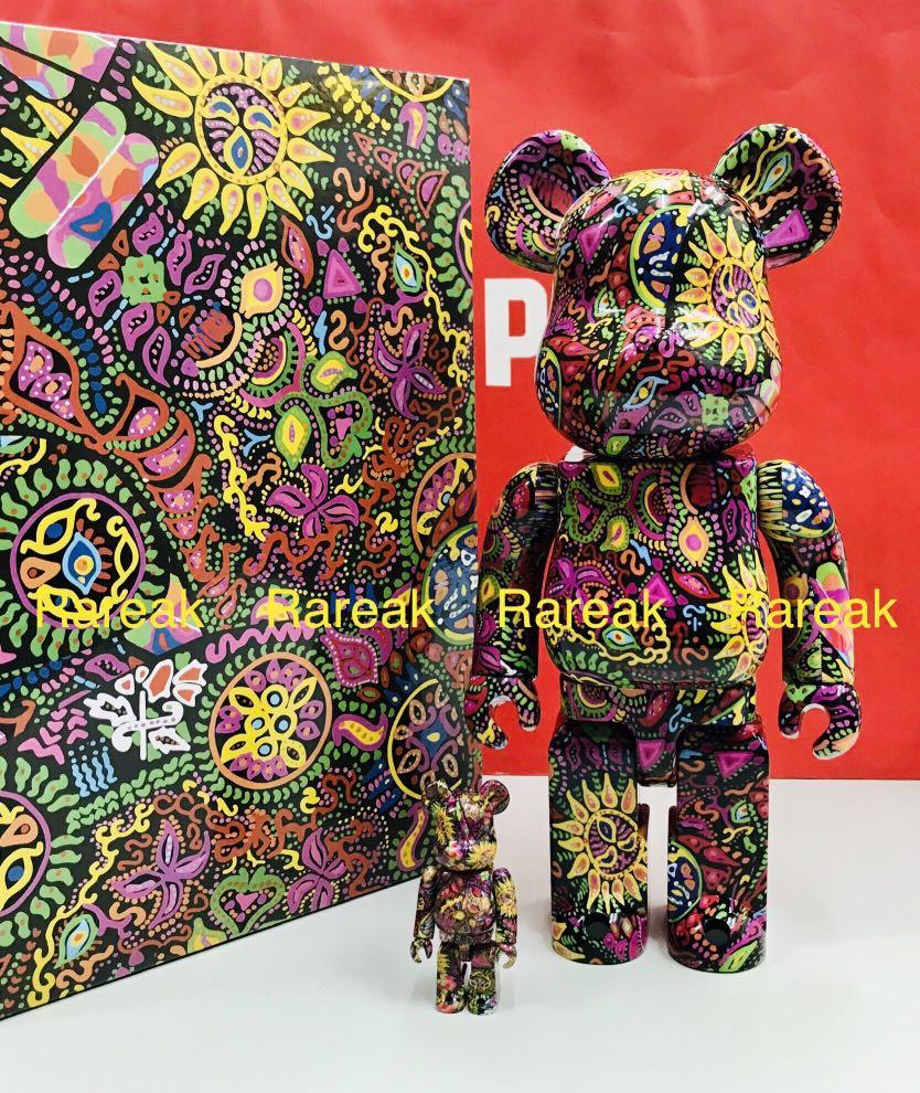 BE@RBRICK Psychedelic Paisley 100％ 400％
