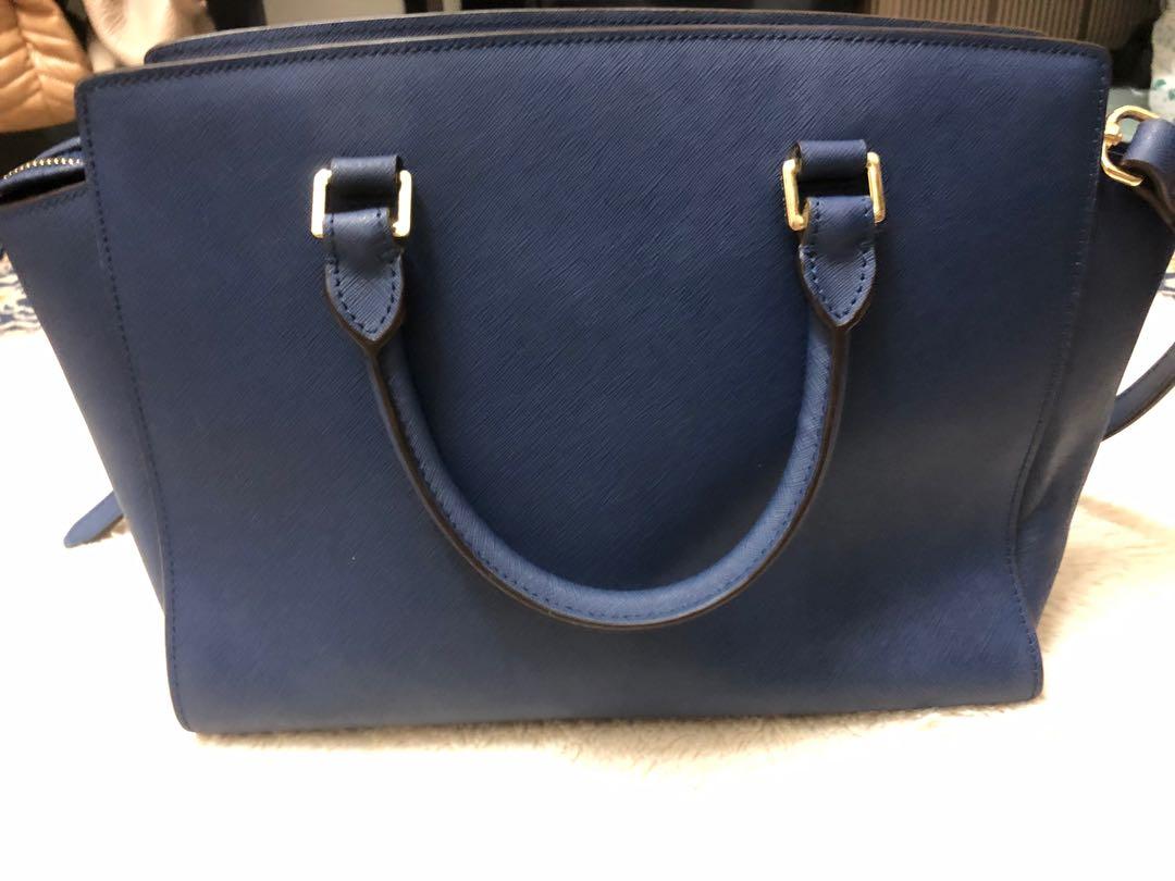 Blue bag michael kors clearance