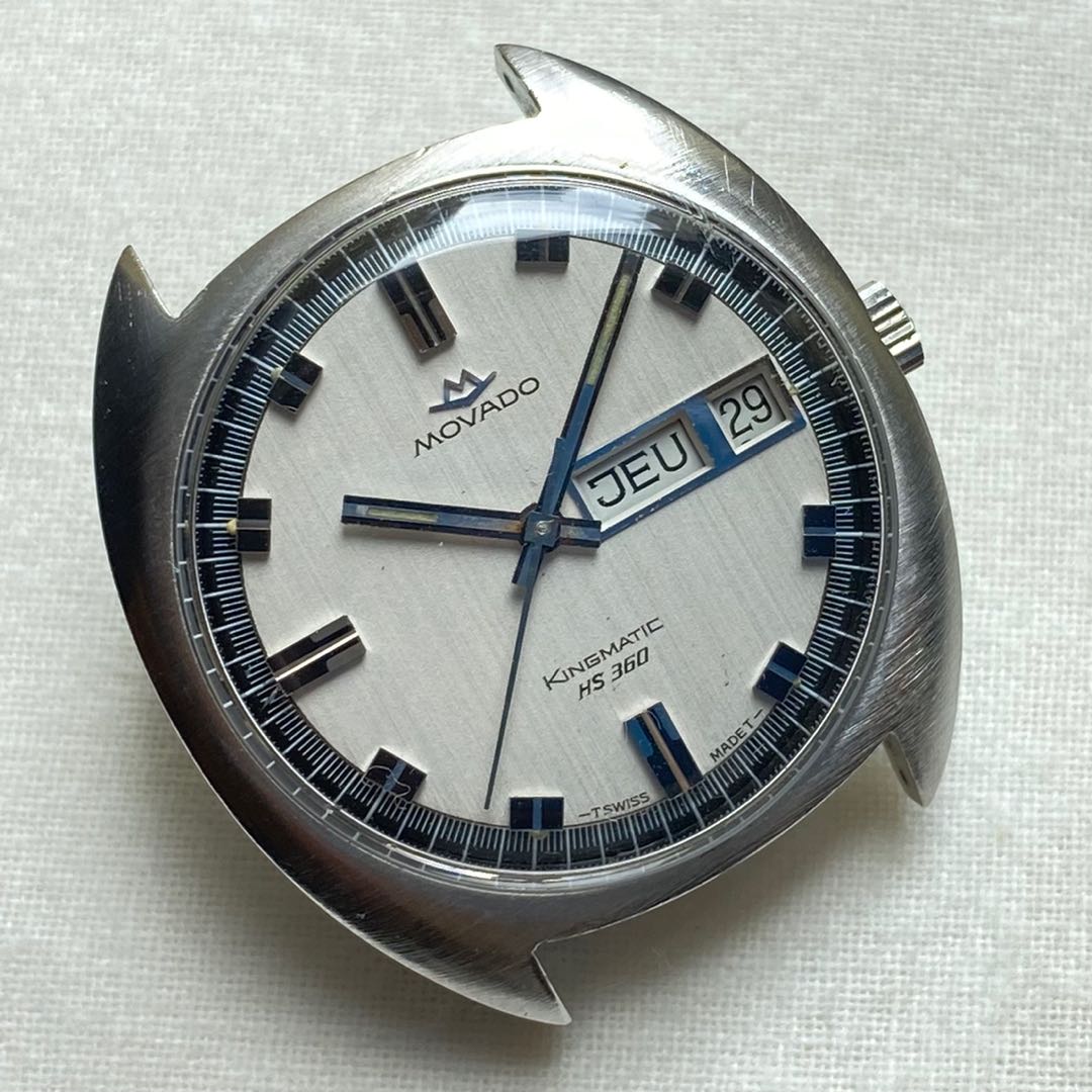 Vintage Movado Day Date Kingmatic HS360 Automatic Watch