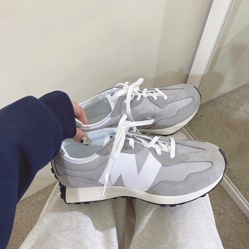 NEW BALANCE 327 GS 大童灰白YS327CKA, 女 