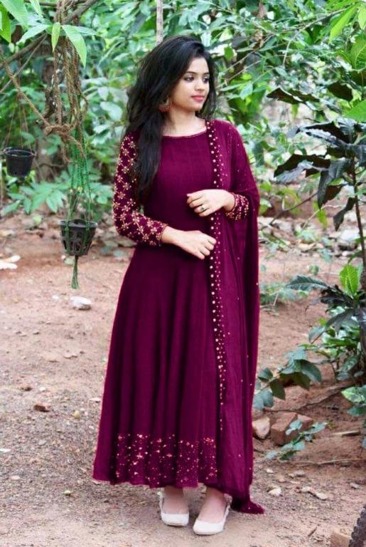 Simple party wear hot sale dress