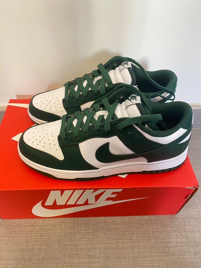 Nike dunk low retro green us7, 男裝, 鞋, 波鞋- Carousell