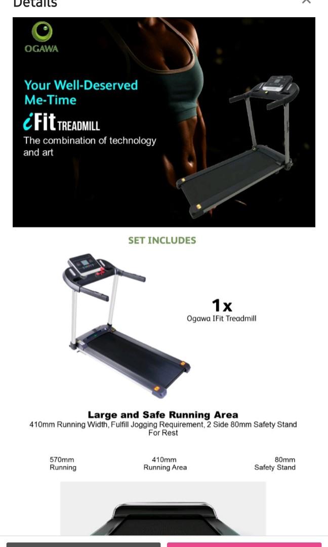 Ogawa ifit treadmill hotsell