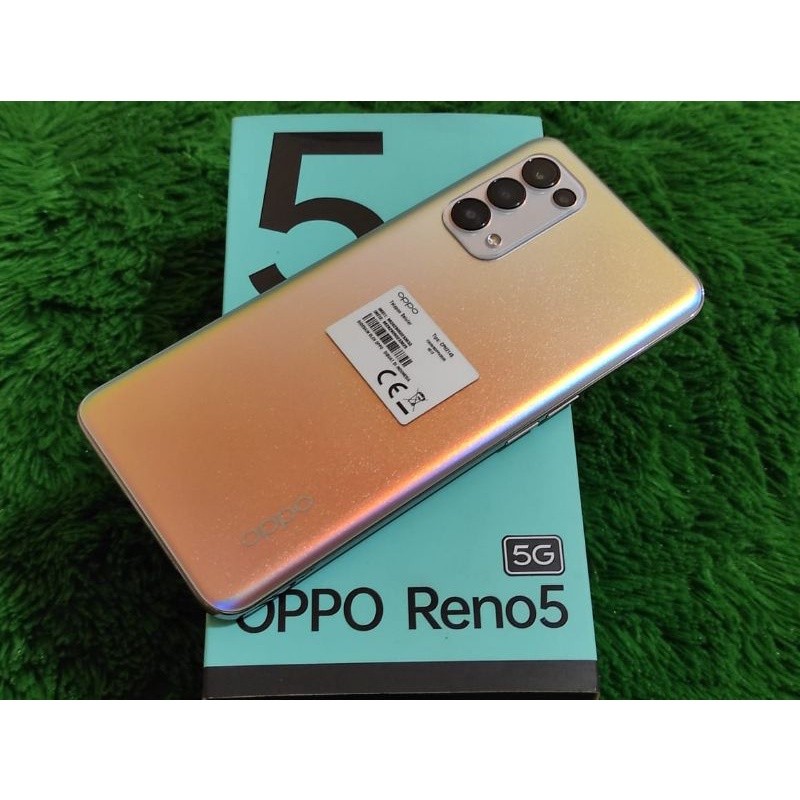 Oppo reno 5 5G 8/128 second fullset mulus, Telepon Seluler ...