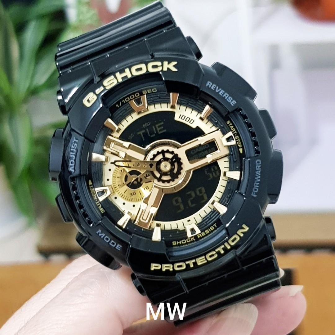 Original Casio g shock black gold ga110 ga 110 ga 110gb ga 110gb 1dr men s watch brand new