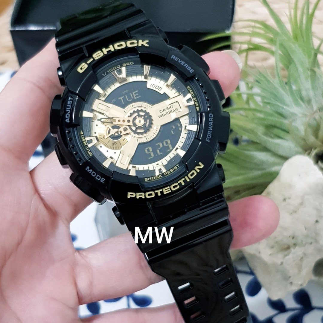 G shock original black gold sale