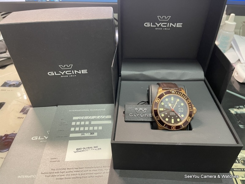 Over 95 New GLYCINE GL0243 48mm 3180. Only