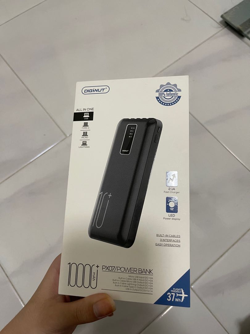 Power Bank with multiple charge wires, Mobile Phones & Gadgets, Mobile