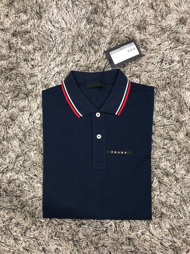 prada men's polo shirts