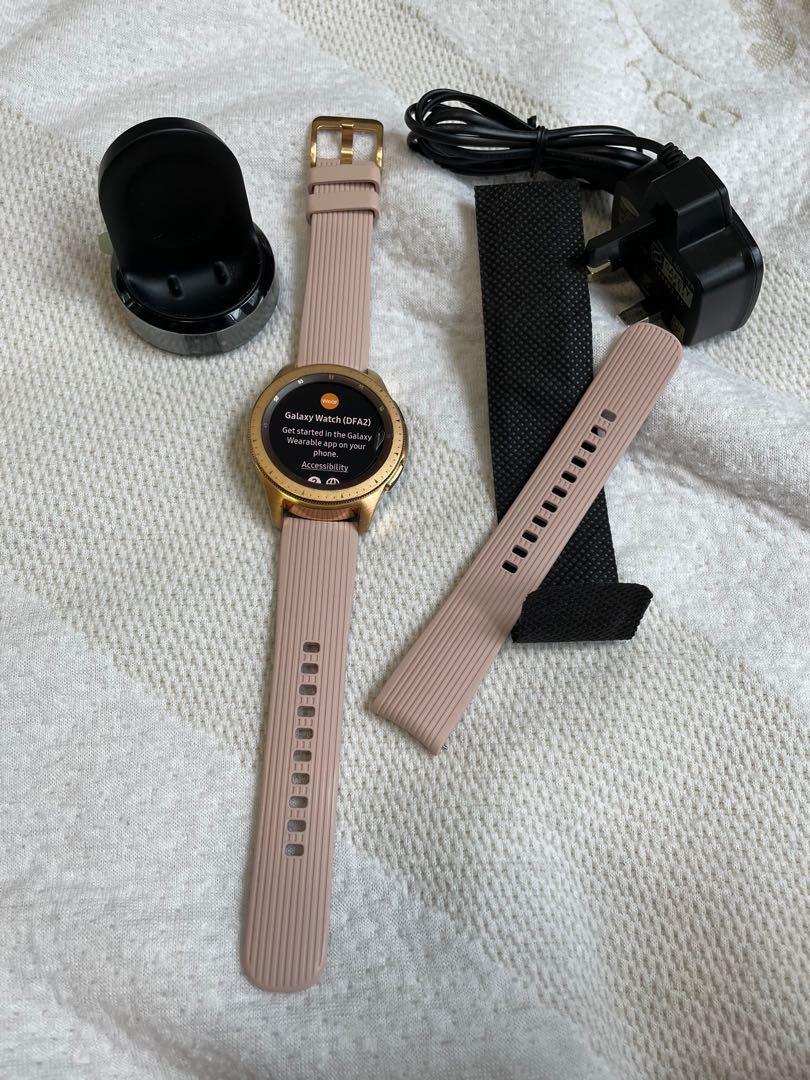 PRE LOVED SAMSUNG GALAXY WATCH ROSE GOLD 42MM, Mobile Phones \u0026 Gadgets,  Wearables \u0026 Smart Watches on Carousell