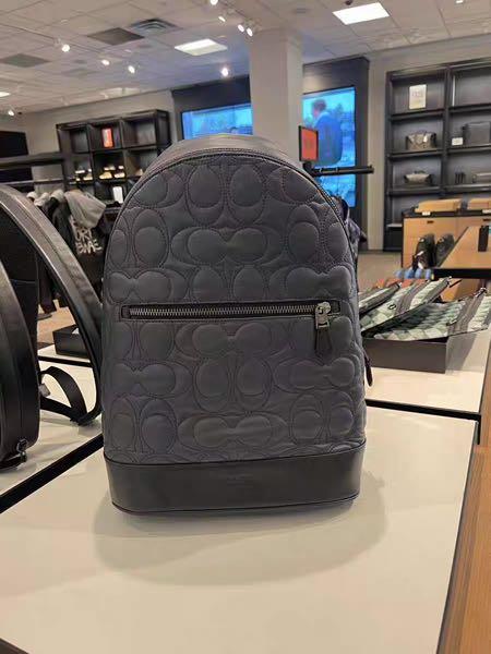 West slim backpack with outlet signature quilting