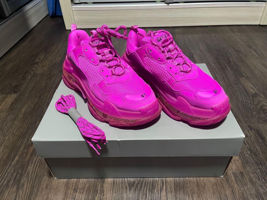 Balenciaga triple s pink hot sale mens