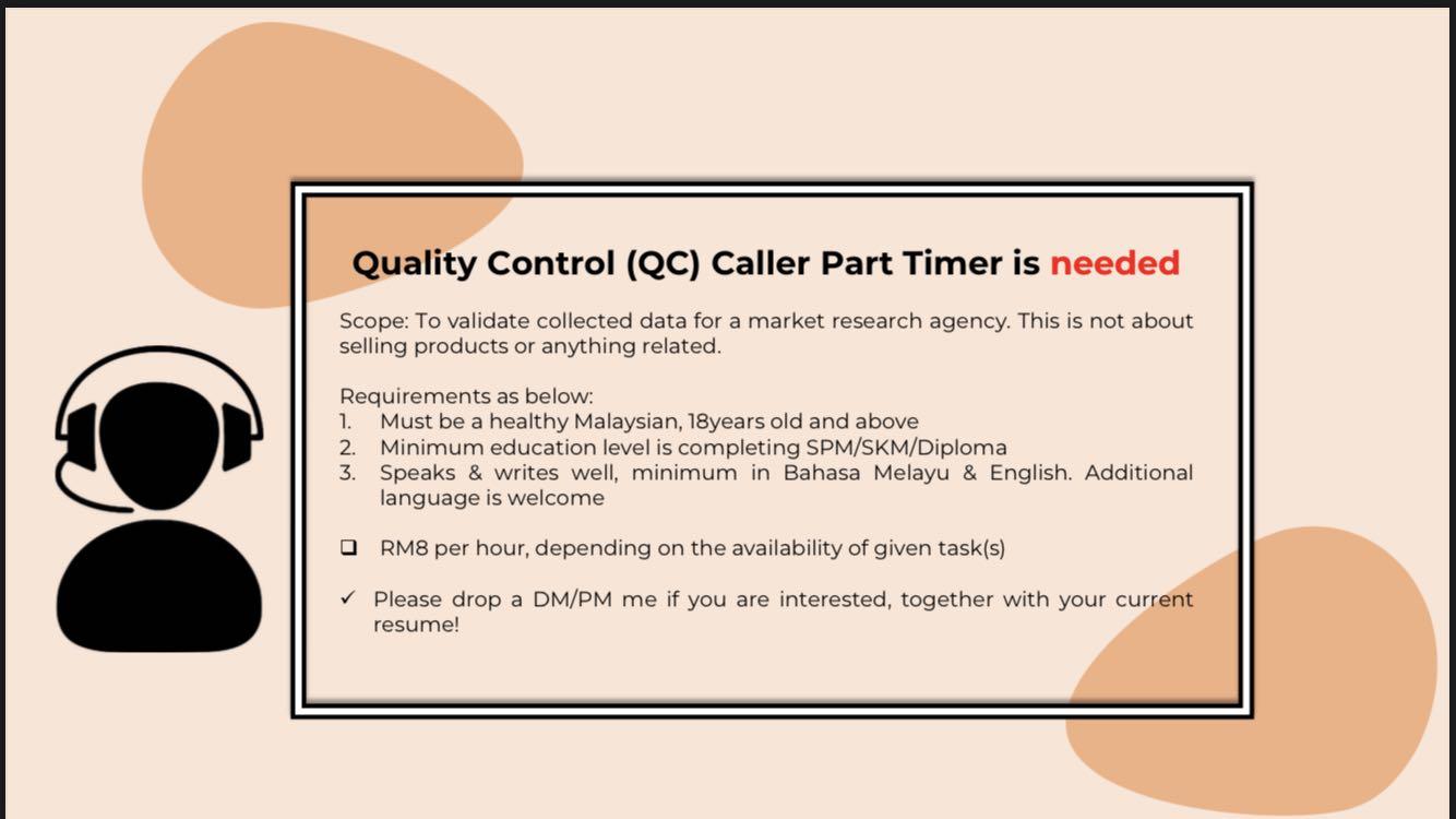 Quality Control Assistant (Part Time), Jobs, Part-time, Admin 