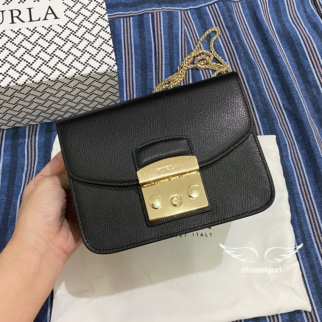 Furla metropolis mini black store
