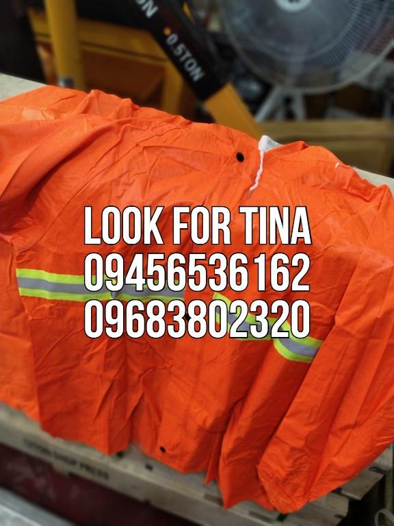 Reflectorized Raincoat (Category: Construction Tools & Equipment) located in Manila. Submitted by tina.sales (Listing ID 1117483137, Image 1). Description: Reflectorized Raincoat Model: MG-01 Color: Orange PRICE: 330.