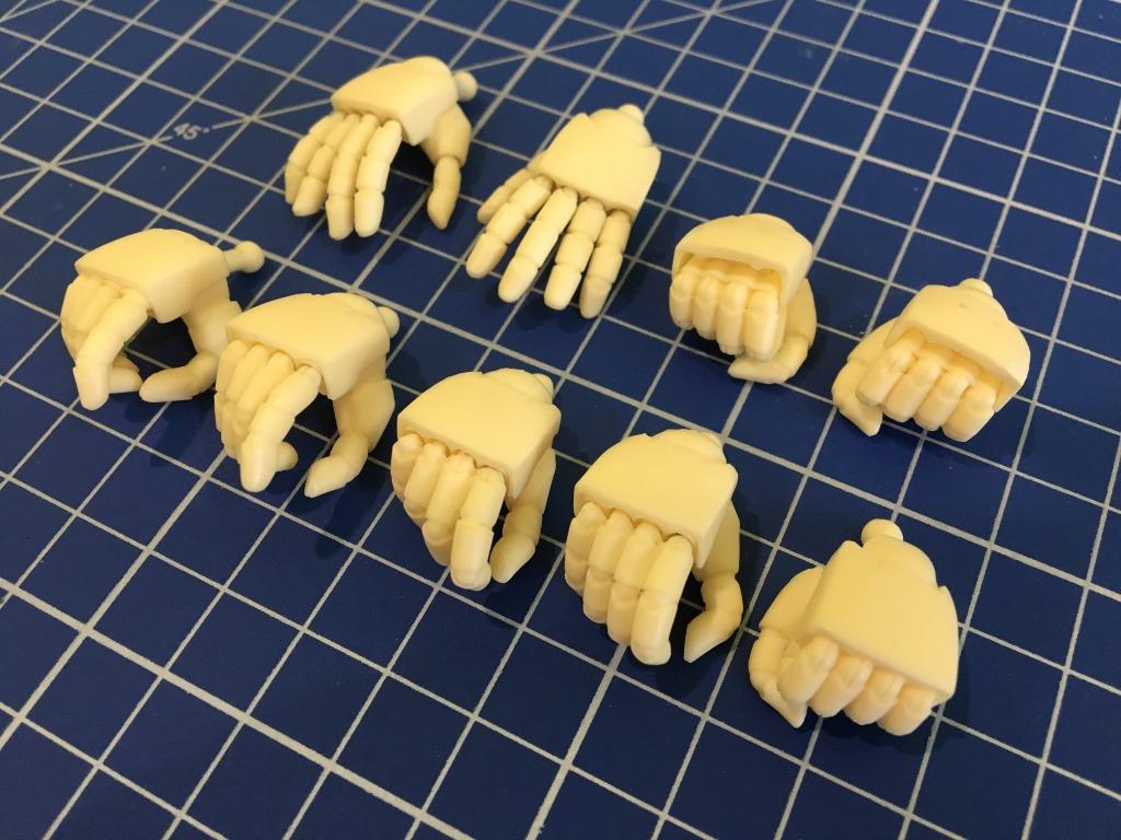 Resin Hands / Manipulators for MG MSN04 Sazabi, Hobbies & Toys, Toys
