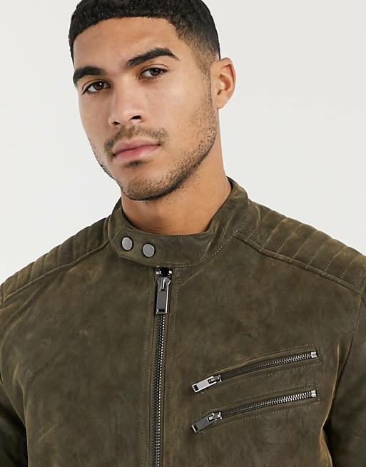 River Island vintage racer jacket in brown BNWT