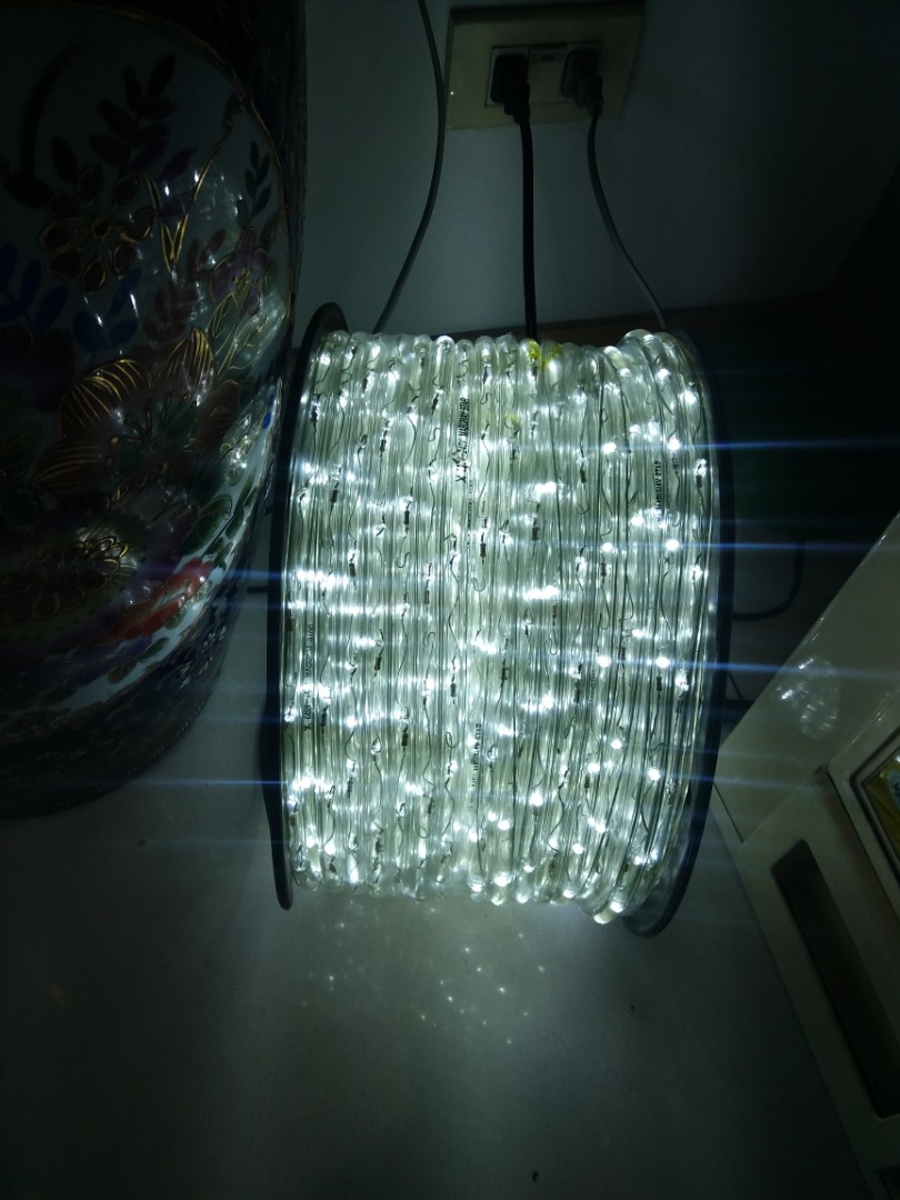 Rope Light 100 Meters White LED Clear PVC Round Tube ICC Certified with ...
