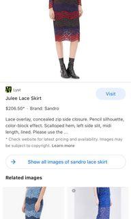 Sandro lace skirts