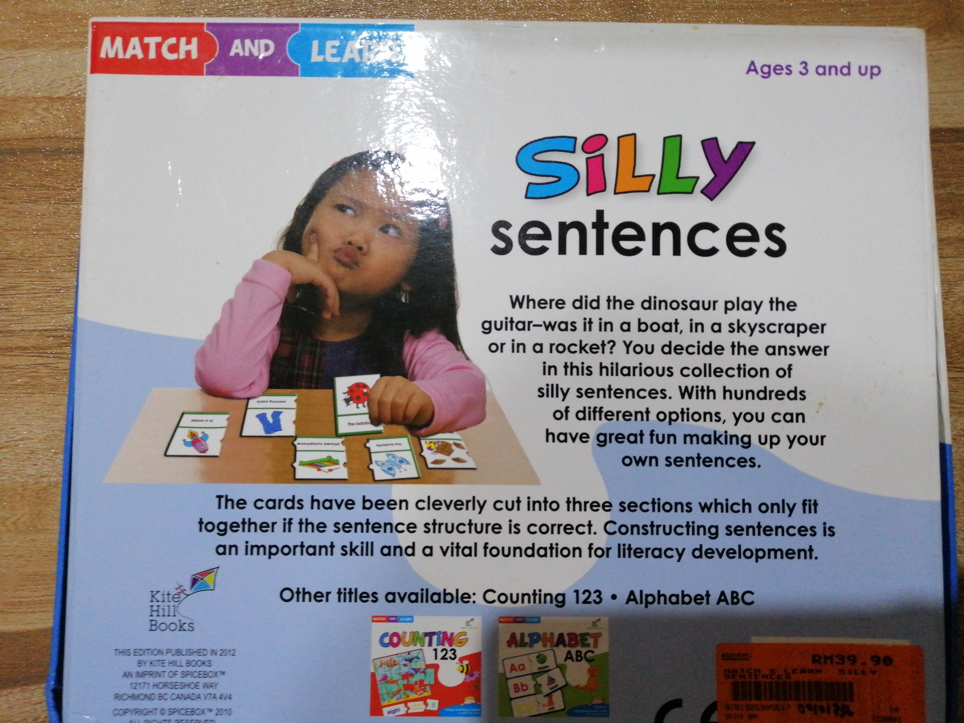 SellFast Silly Sentences Kite Hill Books, Babies & Kids, Going Out