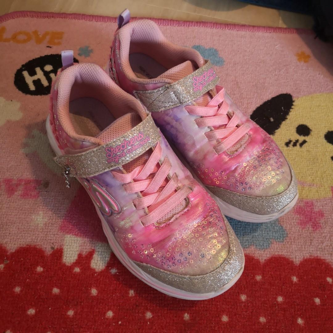 Skechers slippers kids gold store