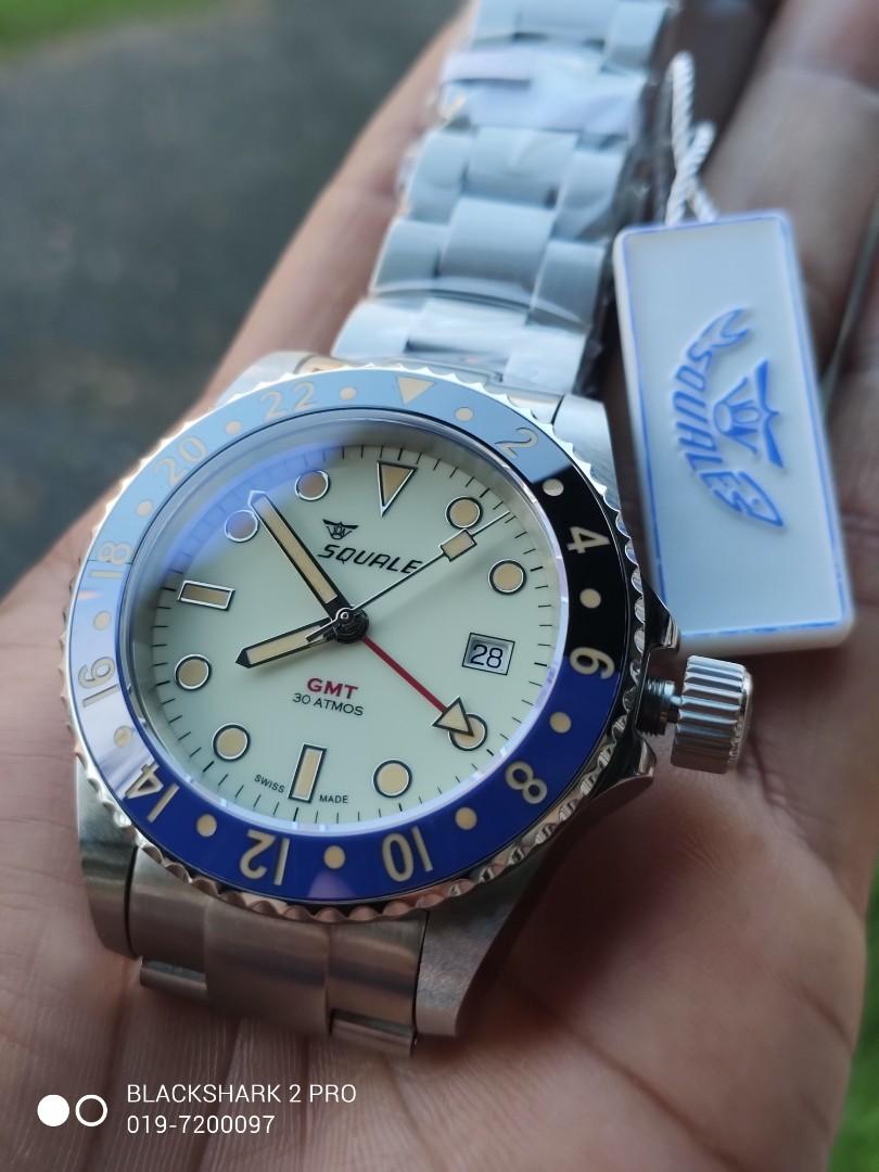 Squale 30 atmos maio gmt ceramica, Men's Fashion, Watches on Carousell