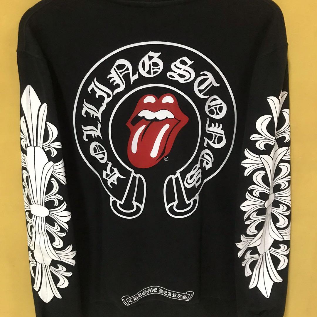 Sweater Crewneck Chrome Hearts Original, Fesyen Pria, Pakaian , Atasan di  Carousell