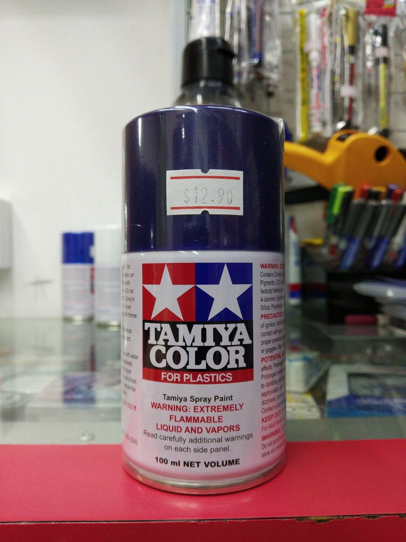 Tamiya TS53 Deep Metallic Blue Spray Paint For Plastic, Hobbies & Toys
