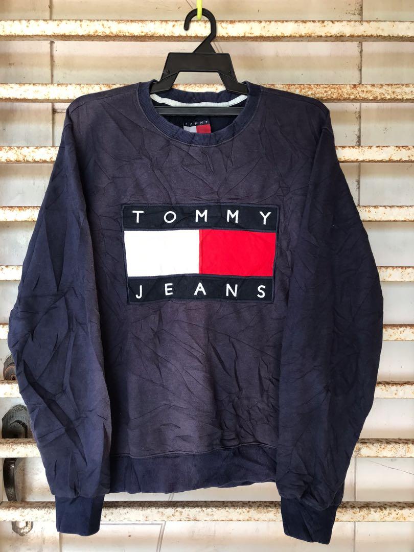 Tommy jeans big logo sweatshirt new arrivals