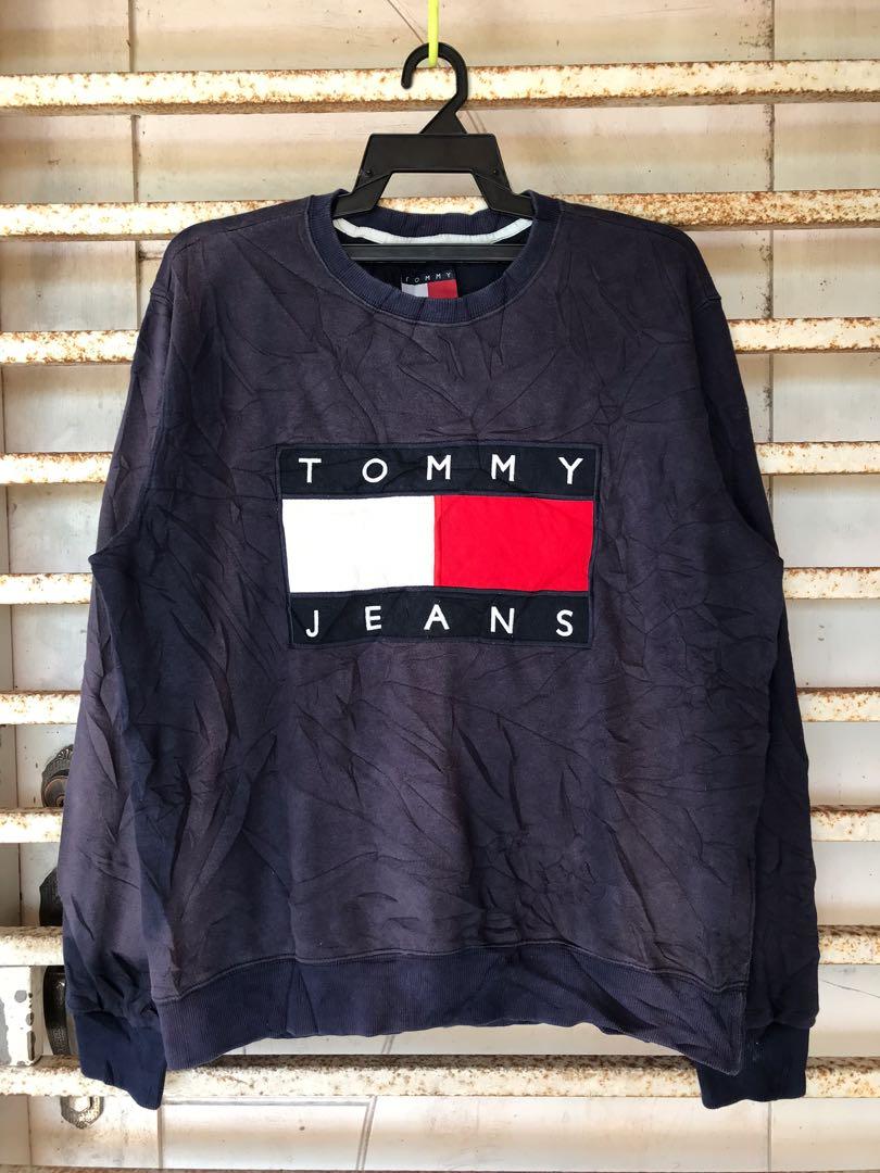 Tommy jeans big logo sweatshirt shop