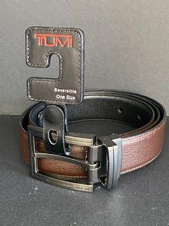 TUMI BNIB Men reversible leather belt