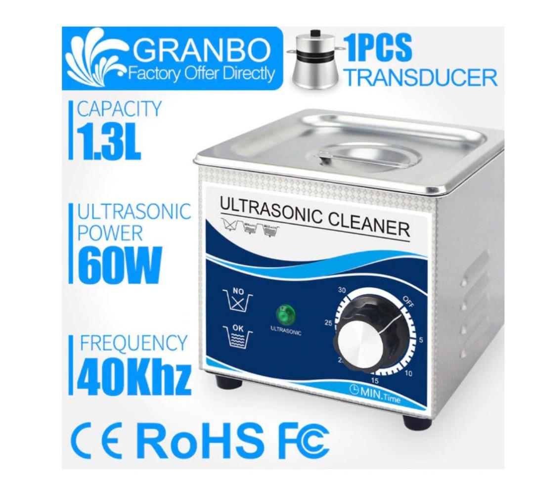 Ultrasonic Cleaner For Bicycle Chain Cassette 1.3L 60W, Sports