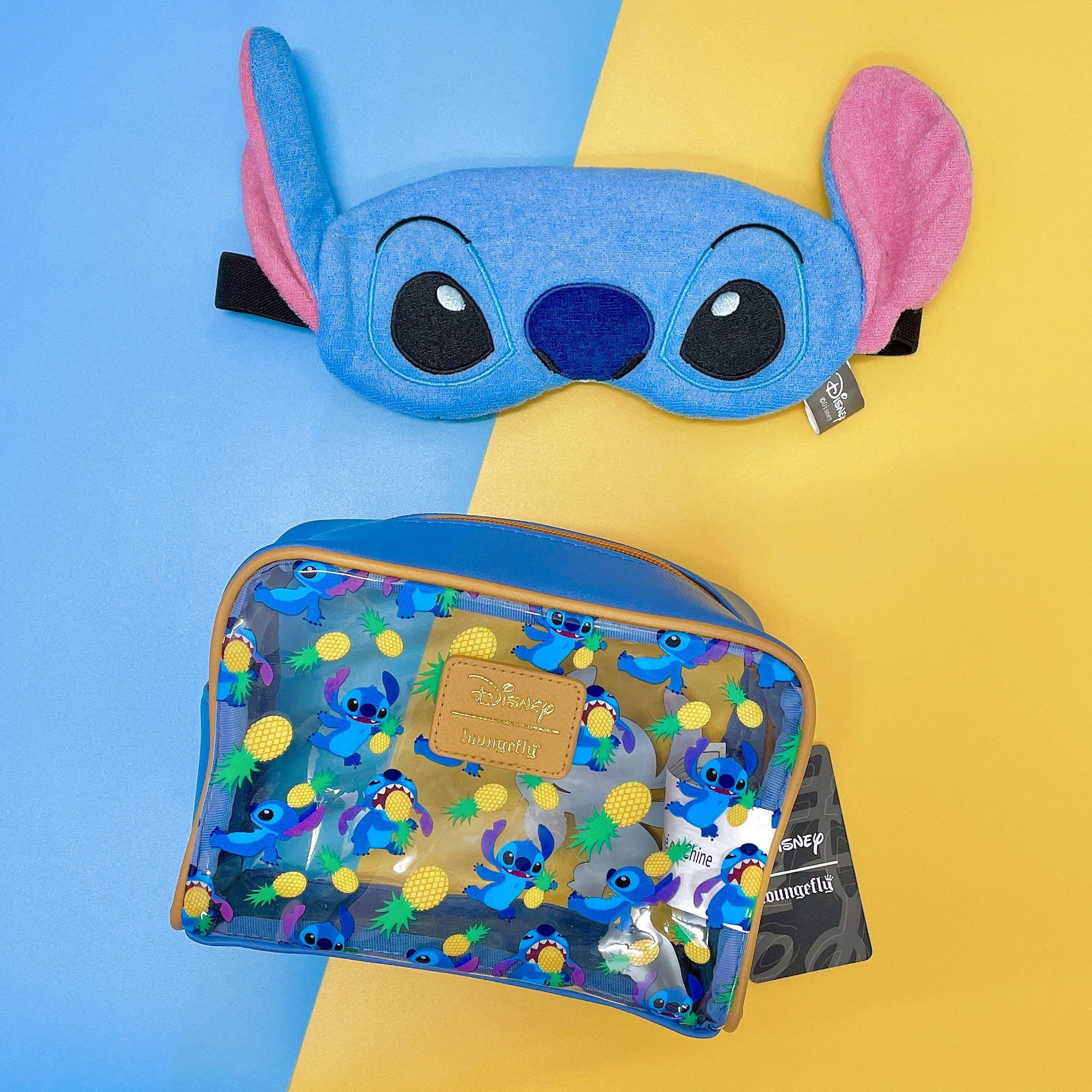 Lilo&stitch blue zip makeup bag gift handbag storage bags fashion handbags new
