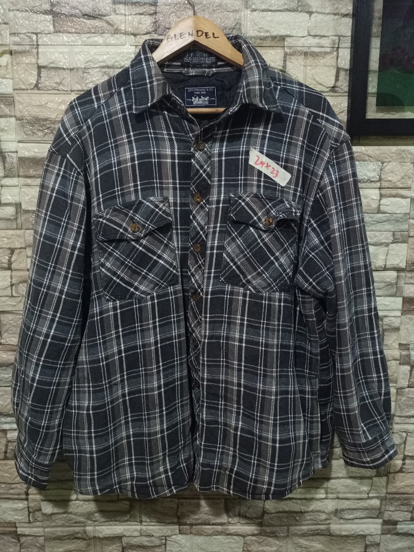 Vintage Levis Flannel, Men's Fashion 